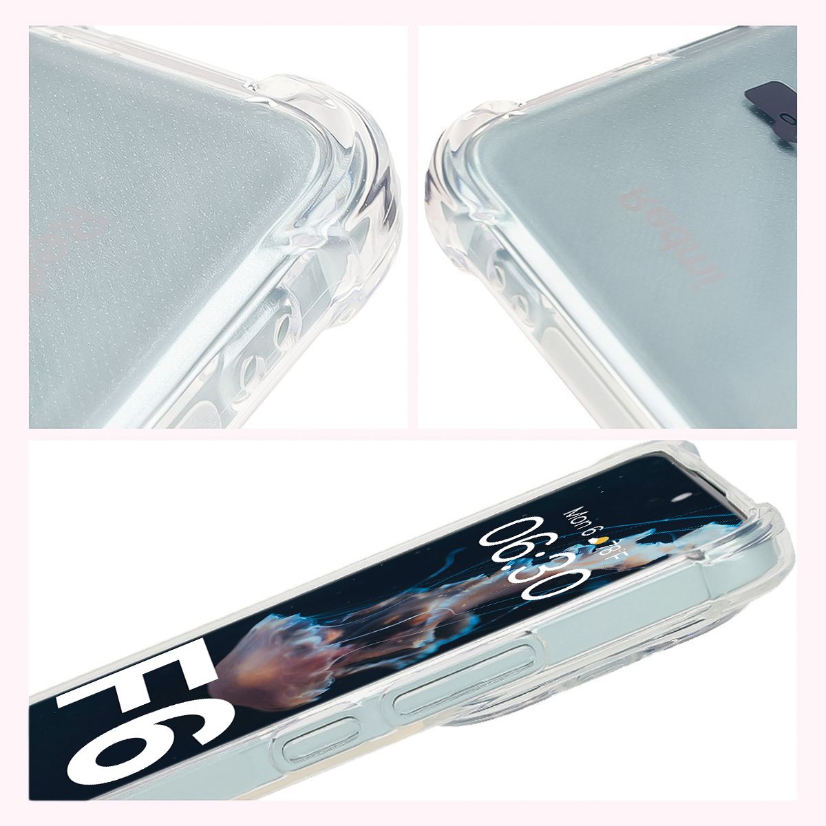 Wzmocnione narożniki, podwyższone krawędzie ekranu i kropkowana struktura w etui Bizon Case Salpa